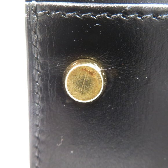 HERMES Kelly 32 Outer stitching Handbag Black/G hardware Box calf □I stamp D1... - Picture 10 of 16